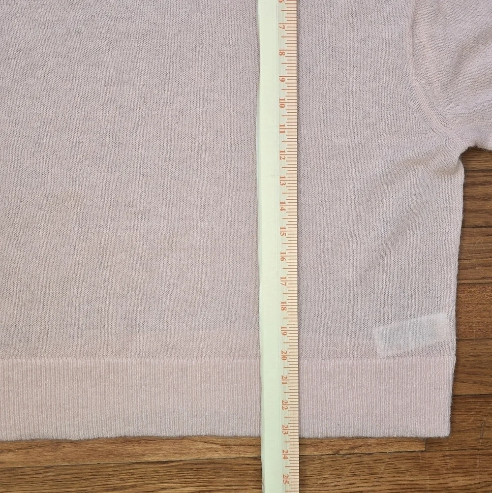 J. Crew Oversized Alpaca Blend Short Sleeve Sweater T-Shirt Peach Pink Sz. XL